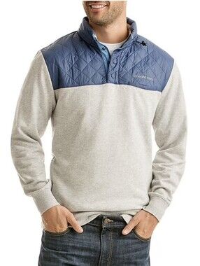 VINEYARD VINES Mens Performance Quilted Shoulder Shep Shirt Pullover XL